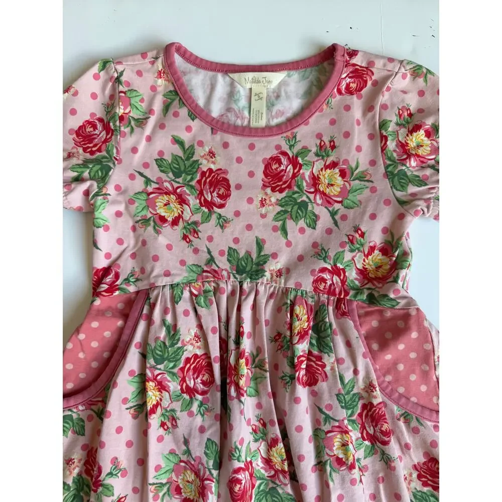 Matilda Jane Pretty In Pink Floral Dress Girls 6 Brilliant Daydream